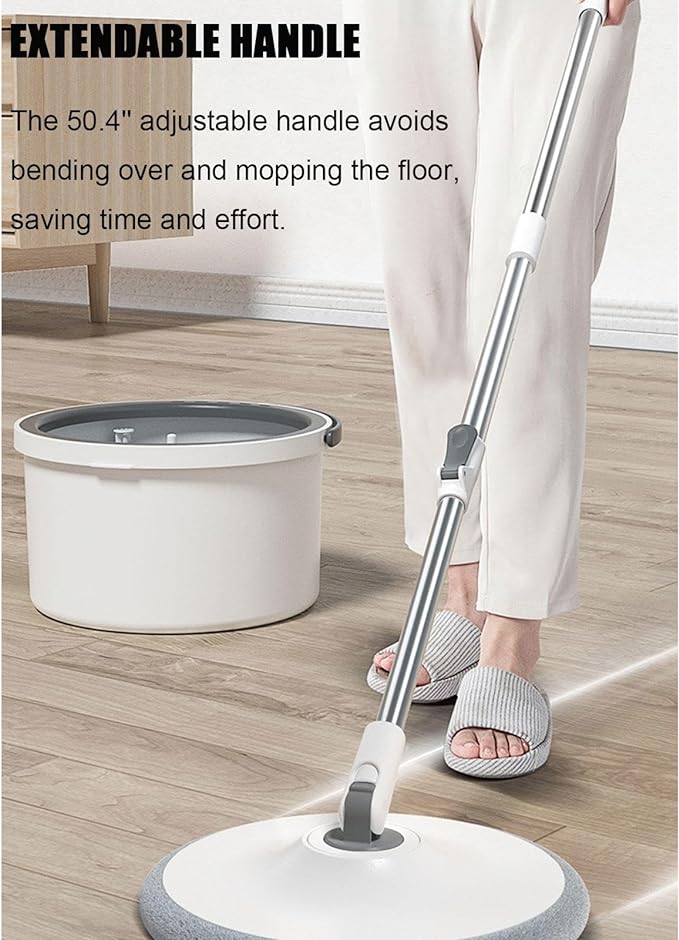 Spin Mop with Bucket – 2-in-1 Vacuum & Mopping Power