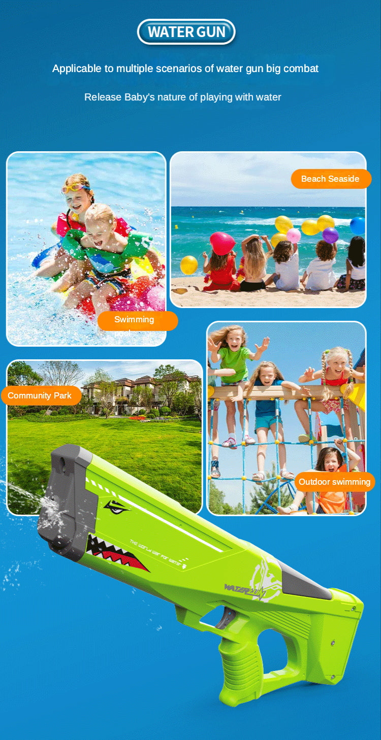 Electric Water Gun | High-Speed Firing & Long-Range Fun!