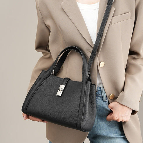 Urban Luxe Bucket Leather Handbag ā Stylish & Spacious šāØ