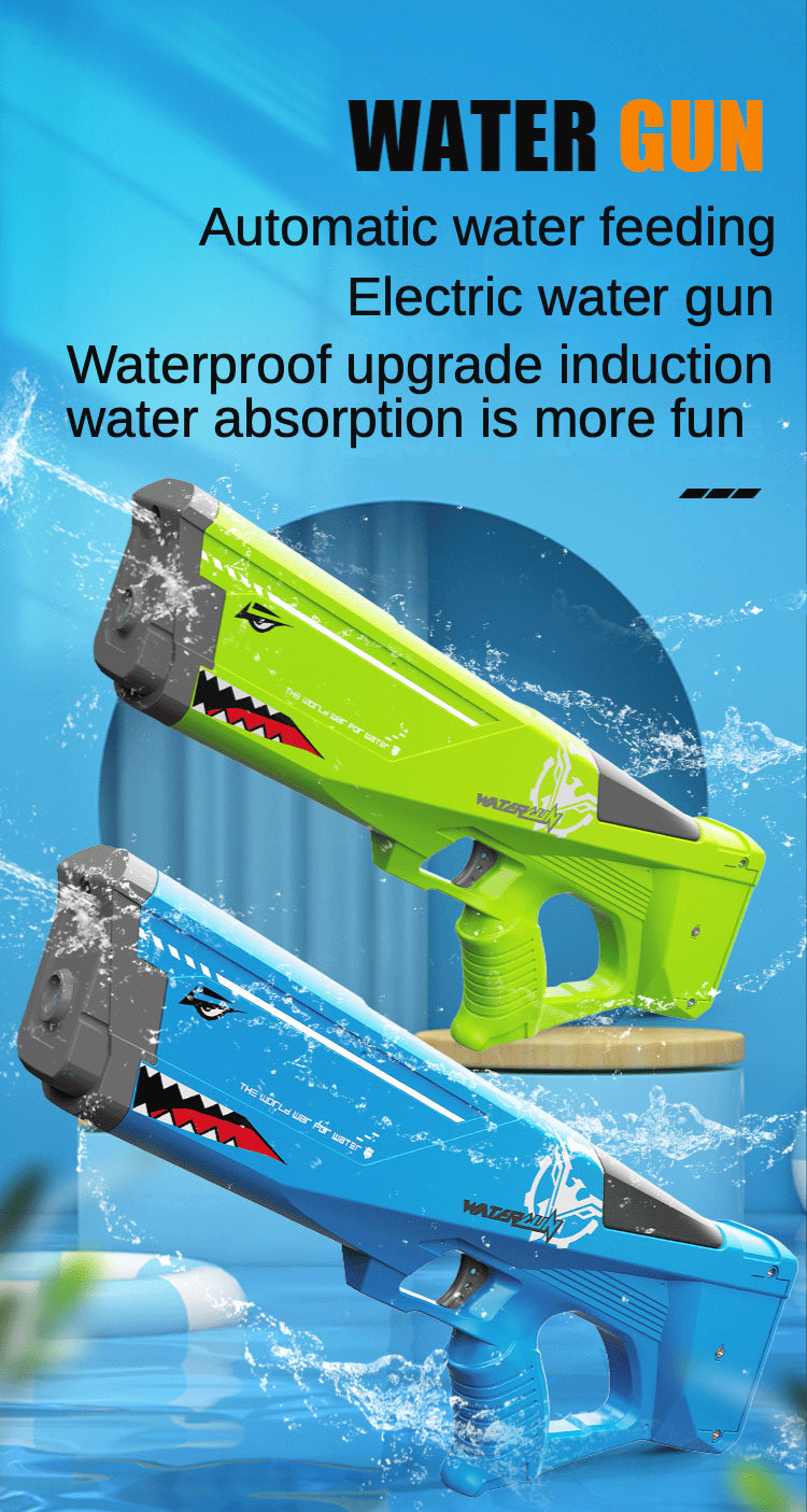 Electric Water Gun | High-Speed Firing & Long-Range Fun!