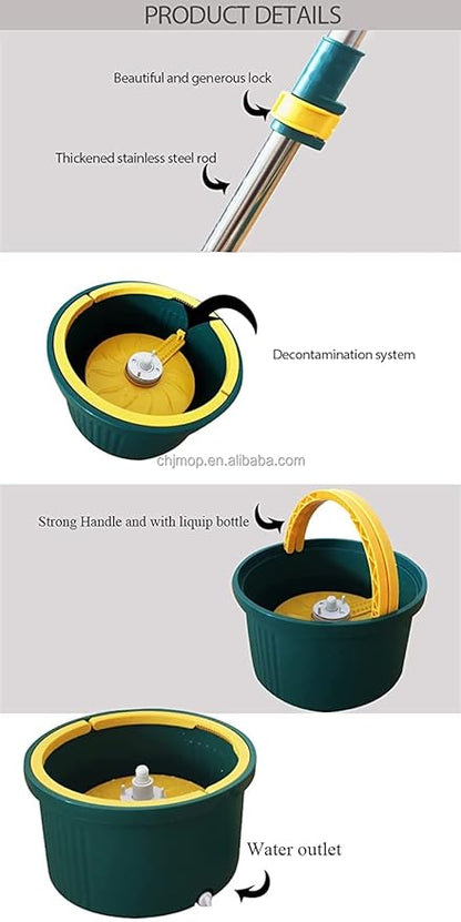 Spin Mop with Bucket – 2-in-1 Vacuum & Mopping Power
