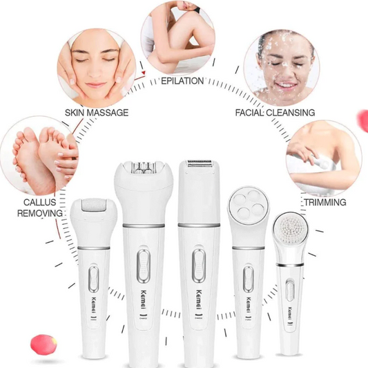 5-in-1 Beauty Grooming Tool – Precision, Power & Portability!