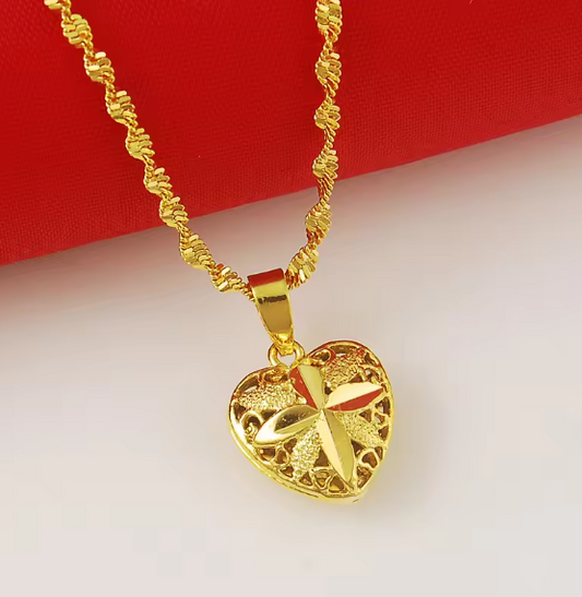 Heart-Shaped Memorial Necklace